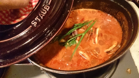 いかわたとトマトのスープ