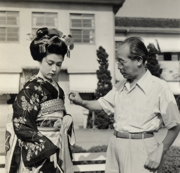 Ayako Wakao and Kenji Mizoguchi 