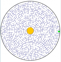 難解１５段円形迷路問題