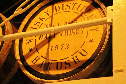白州最古の貯蔵樽