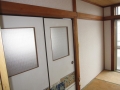 埼玉県所沢市　空き室賃貸物件原状回復２ＤＫクロス張替え　和室クロス　作業完了後　１