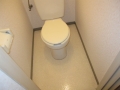 東京都府中市　賃貸物件原状回復　アパート１Ｒハウスクリーニング　トイレ清掃　作業完了後　１