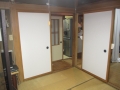 埼玉県所沢市　ご在宅一戸建て　和室襖張替え　作業完了後　２