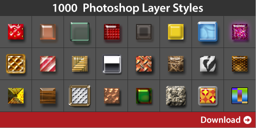 1000 Photoshop Layer Styles（レイヤースタイル）